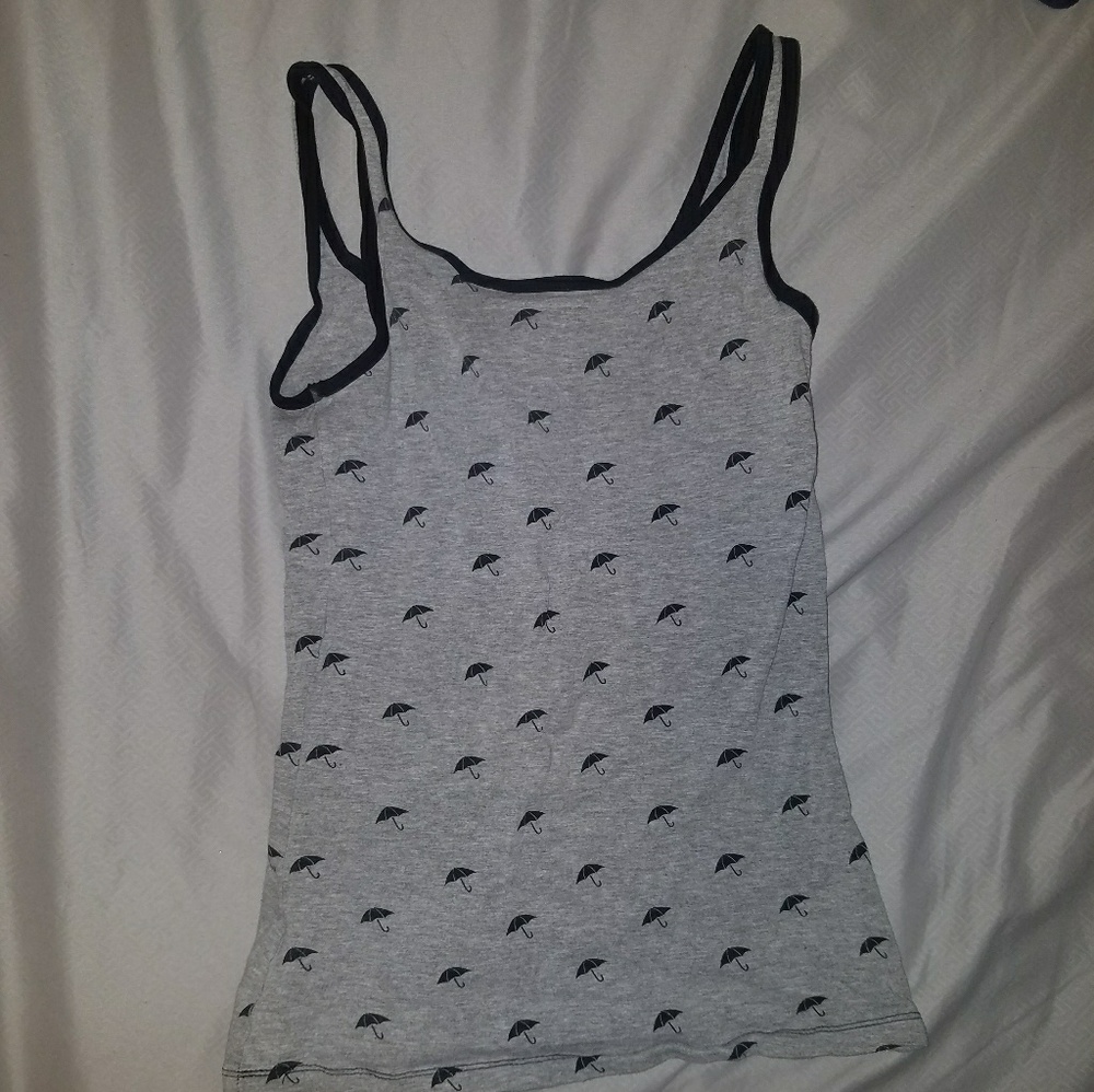 Umbrella print tank top